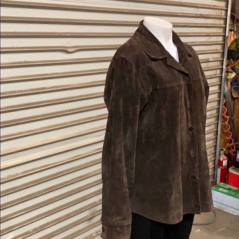 AMI brown suede top button up - Picture 5 of 7